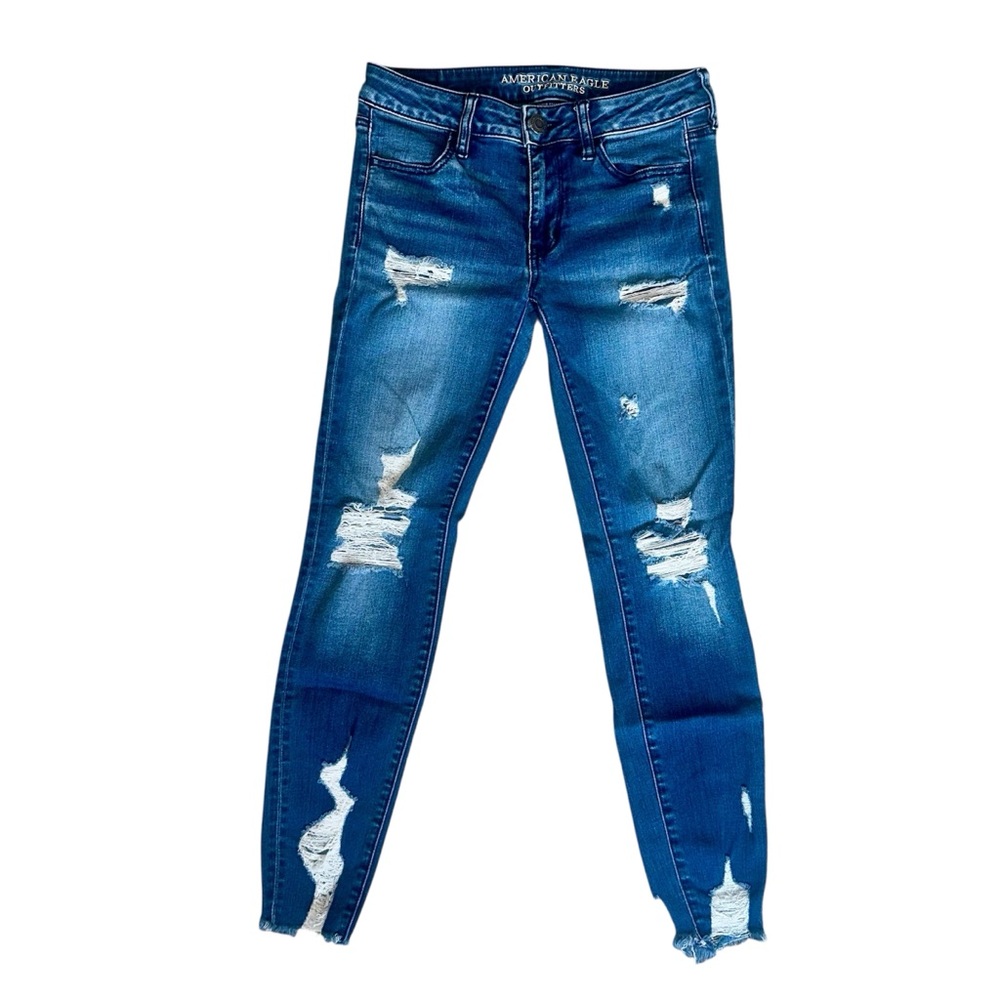 American Eagle Super Stretch Distressed Jean Jegging!